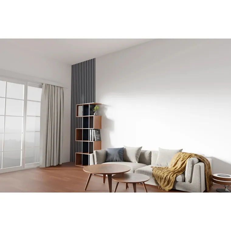 Akustikpaneele Grau "Mondholz" – 240 cm x 60 cm – Echtholzfurnier – Bild 3