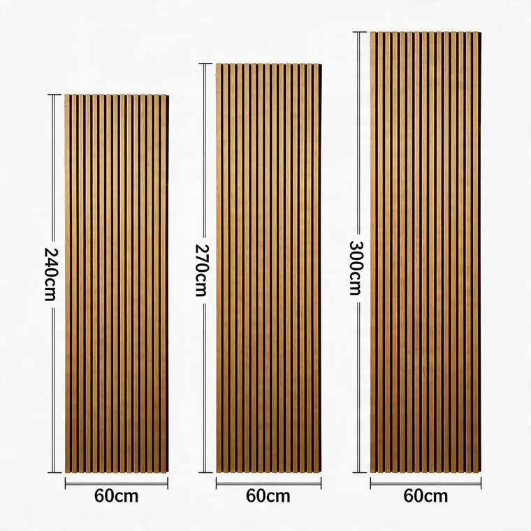 Akustikpaneele Teak "Herbstgold" – Echtholzfurnier – Bild 2